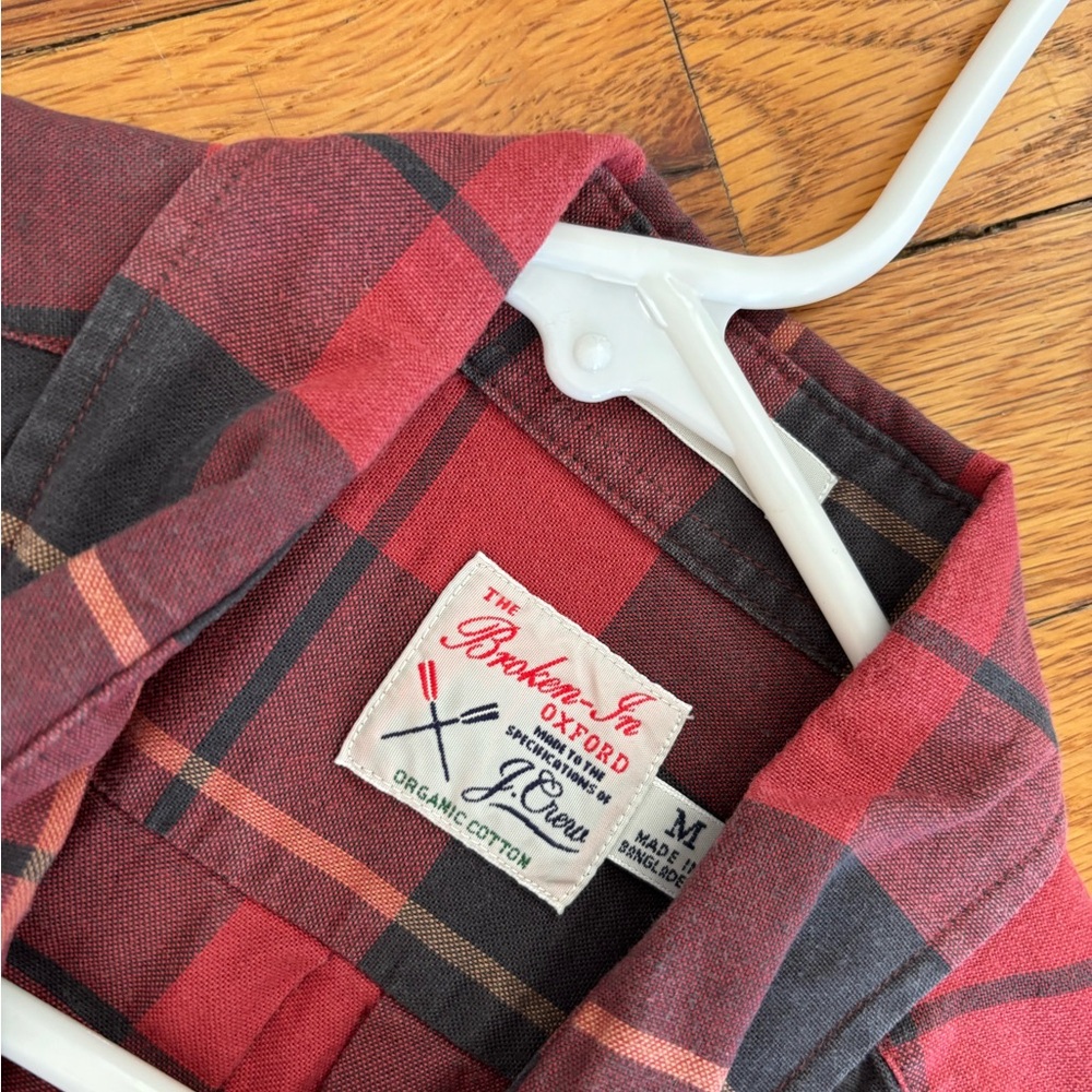 J. Crew Men's Button-Downs - Red Plaid, Light Blue, Blue-Green Stripe - Picture 7 of 11